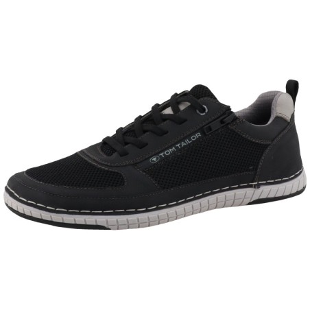 TOM TAILOR Sneaker, Freizeitschuh, Halbschuh, Schnürschuh mit Kontrast-Rahmennaht