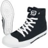 Sneaker high   schwarz/weiß "Walk The Line" von RED by EMP