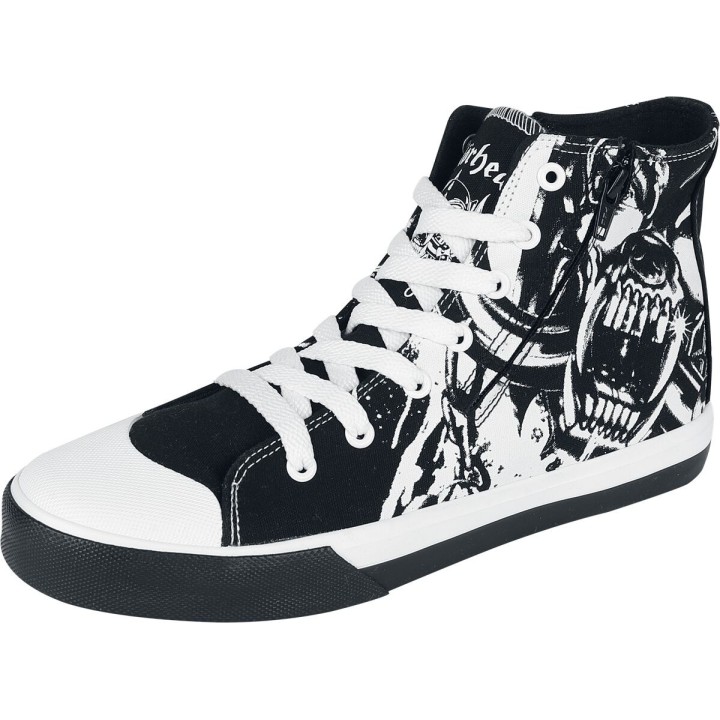 Motörhead Sneaker high - EMP Signature Collection - EU37 bis EU46 - Größe EU37 - schwarz/weiß  - EMP exklusives Merchandise!