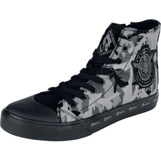 Sabaton - Camouflage/Flecktarn Sneaker high - EMP Signature Collection - EU37 bis EU47 - Größe EU37 - camouflage/schwarz  - E