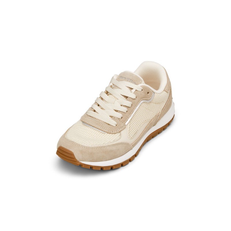 Marc OPolo Sneaker "aus Rindleder mit Strickeinsatz"