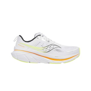 Saucony Guide 18 Schuhe Weiß Gelb SS25, Größe 42,5 - EUR