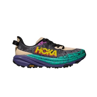 Hoka Speedgoat 6 Schuhe Grau Grün SS25, Größe EU 41 1/3