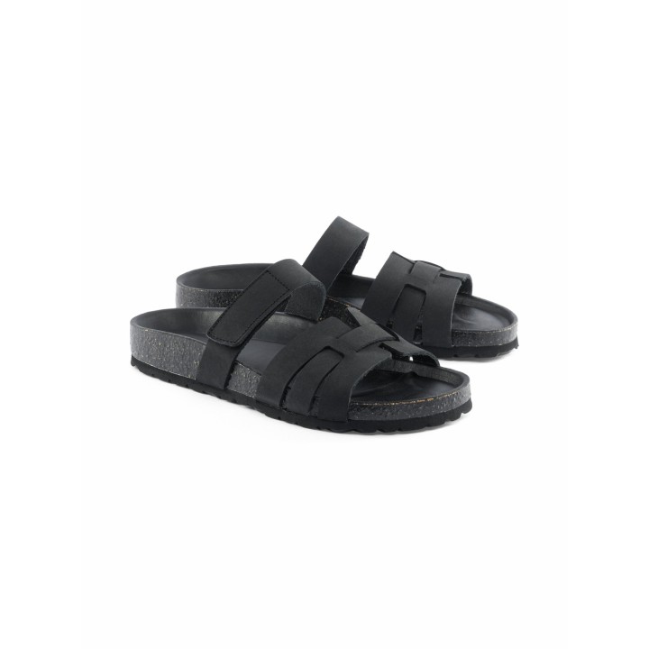 Klett-Pantolette Korkfußbett