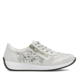 Halbschuhe Rieker N1112-80 Silberfarben