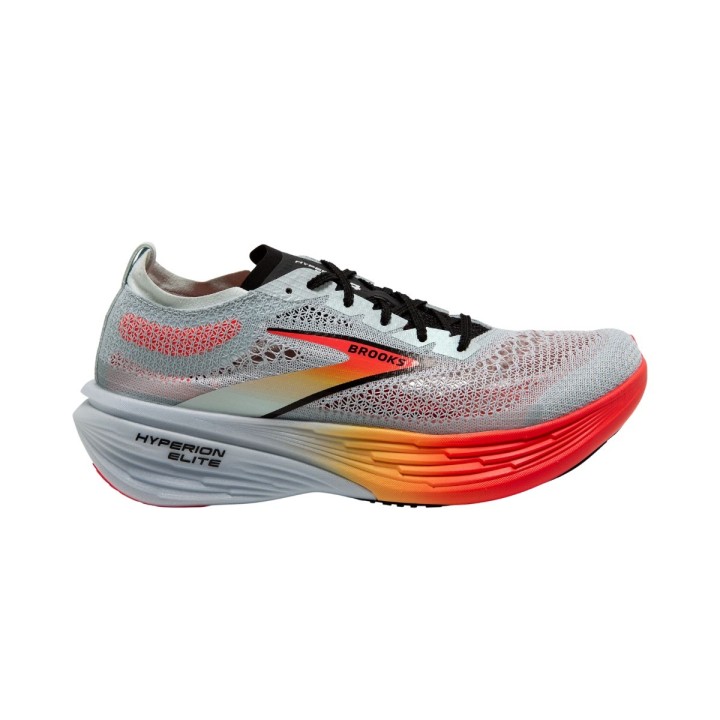 Unisex Brooks Hyperion Elite 4 Grau Orange Sneakers, Größe 41 - EUR