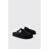 Mules mit Bhm-Print - Schwarz - 41, Schwarz
