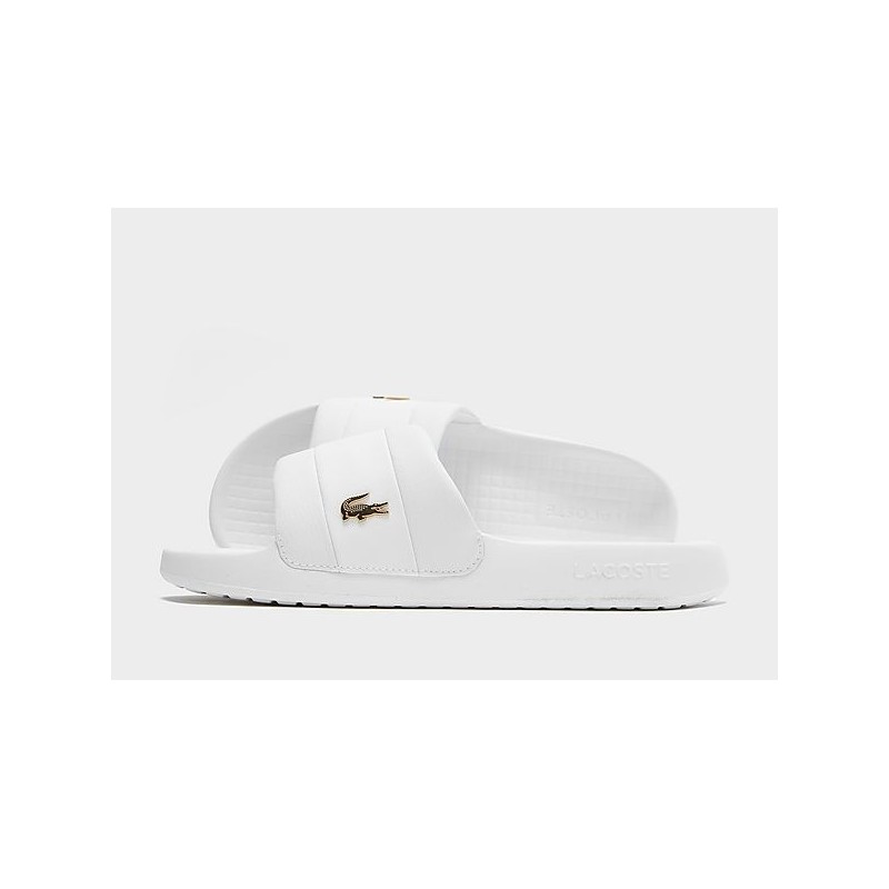 Lacoste Serve Pin Slides Herren - White - Mens, White