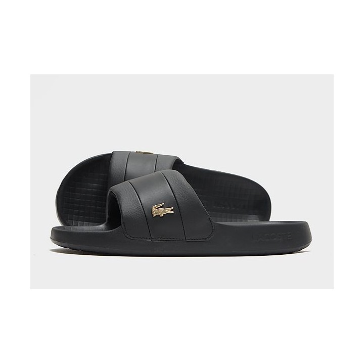 Lacoste Serve Pin Slides Herren - Black - Mens, Black
