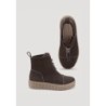 hessnatur Damen Stiefelette aus chromfrei gegerbtem Glatt-Leder - braun - Größe 36