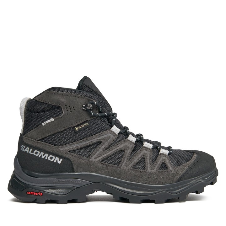 Trekkingschuhe Salomon X Ward Leather Mid GORE-TEX L47181900 Schwarz
