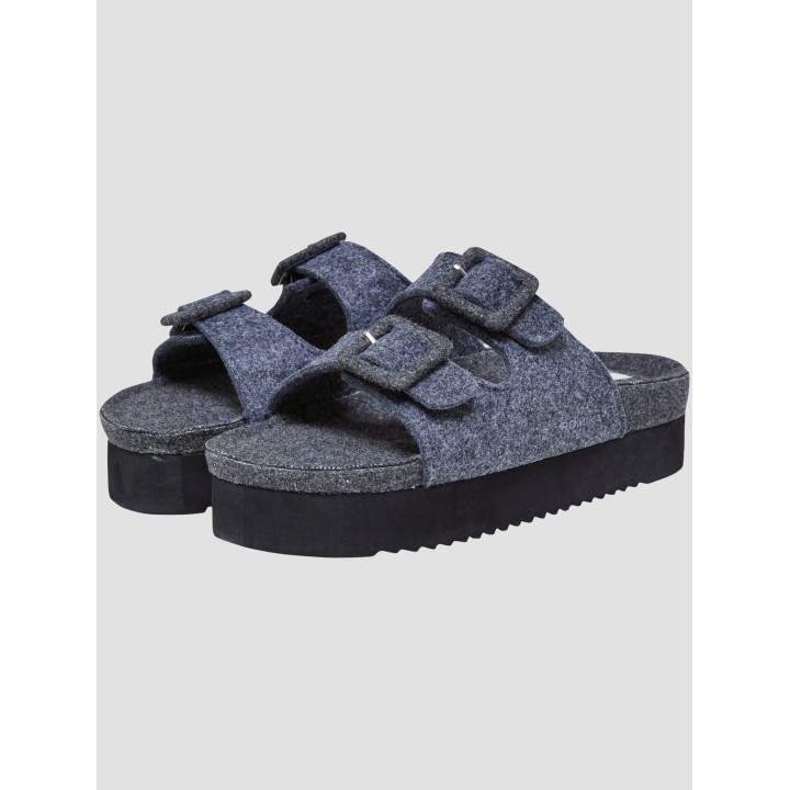 ROMIKA Women Felt Plateau Two-Strap Sandal