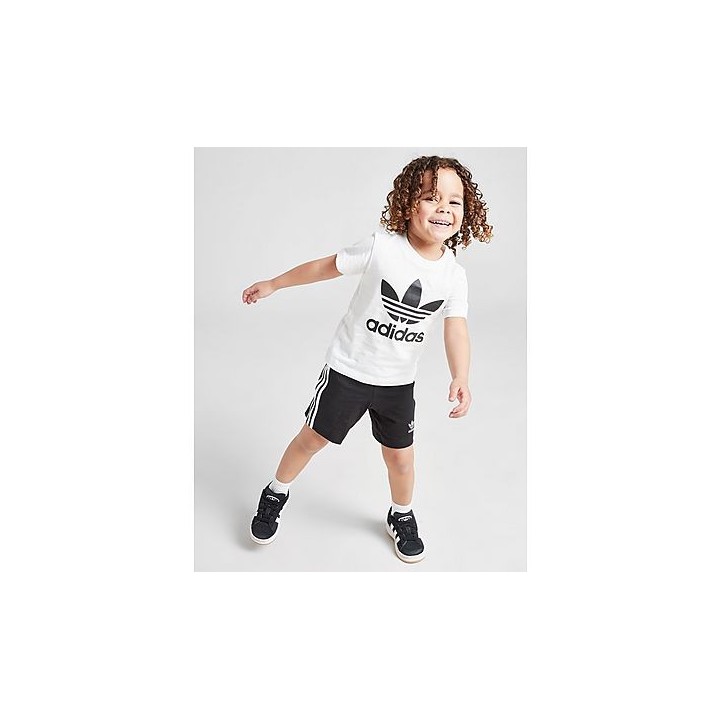 adidas Originals Trefoil T-Shirt/Shorts Set Infant - Black, Black