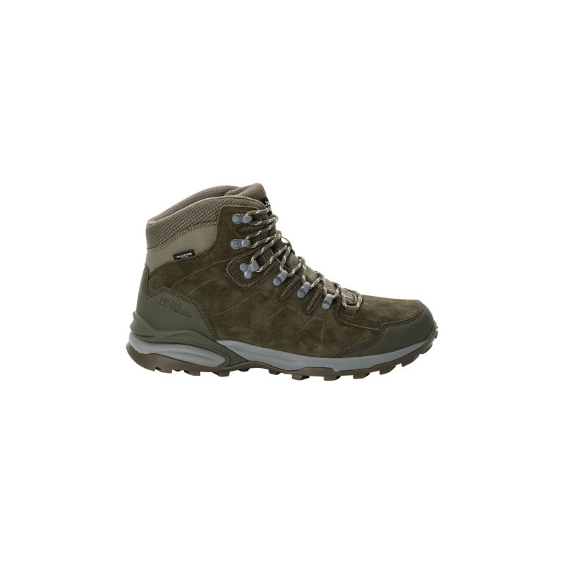 Jack Wolfskin Refugio Texapore Mid Men Wasserdichte Wanderschuhe Herren 44.5 brown cold coffee