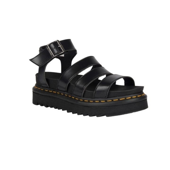 Dr. Martens Sandale - V Blaire Sandal Black Felix Rub Off - EU36 bis EU41 - für Damen - Größe EU36 - schwarz