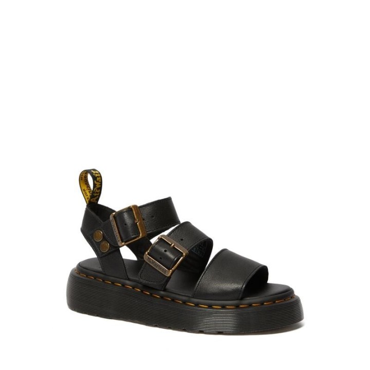 Dr. Martens Sandale - Gryphon Quad Black Pisa - EU36 bis EU41 - für Damen - Größe EU36 - schwarz