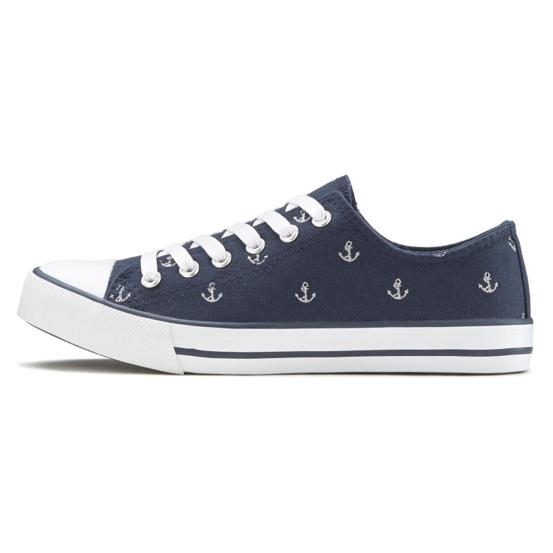 LASCANA Sneaker, mit Ankerprint, Schnürhalbschuh, Freizeitschuh