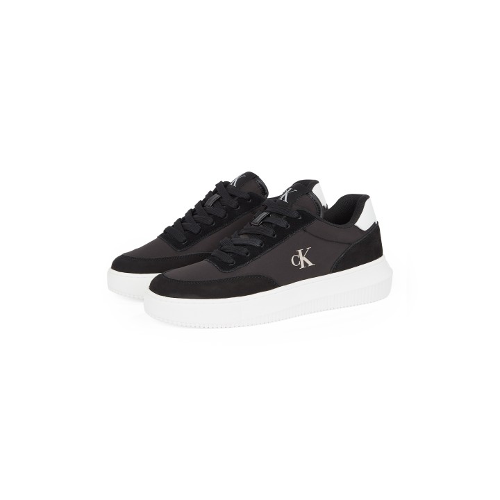 Calvin Klein Jeans Sneaker "CHUNKY CUPSOLE LOW MIX IN", Freizeitschuh, Halbschuh, Schnürschuh mit CK Logo