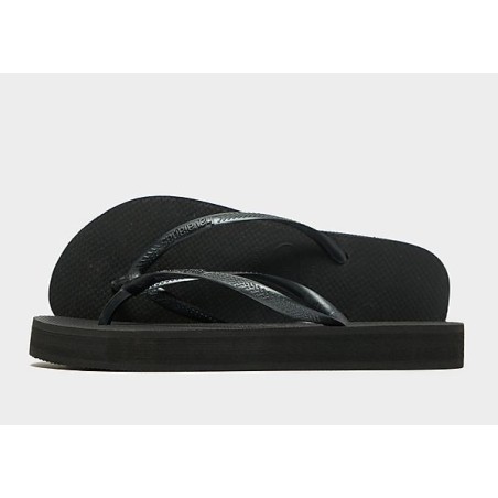Havaianas Slim Platform Flip-Flops Damen - Black - Womens, Black