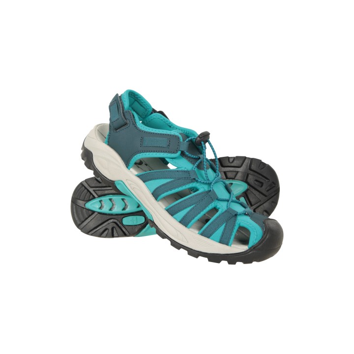 Seaside Damen-Sandalen mit Abfluss-Sohle - Aquamarin