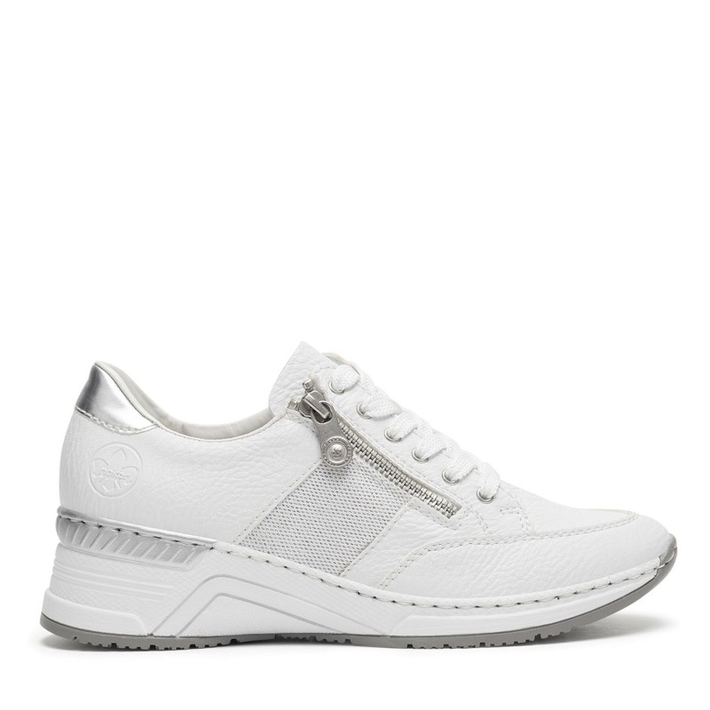 Halbschuhe Rieker N4322-80 Weiß