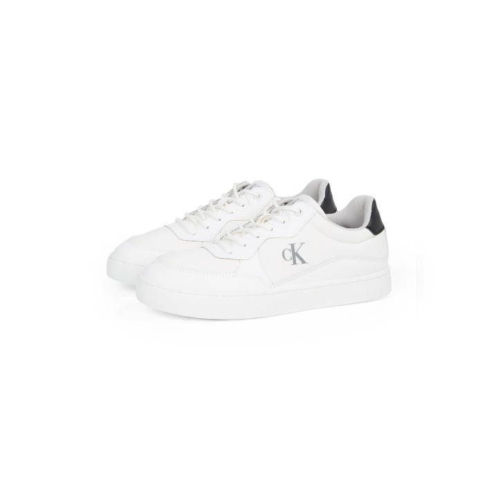 Calvin Klein Jeans Sneaker "CLASSIC CUPSOLE TECH RIPSTOP", Schnürschuh, Halbschuh, Freizeitschuh mit Kontrast an der Ferse