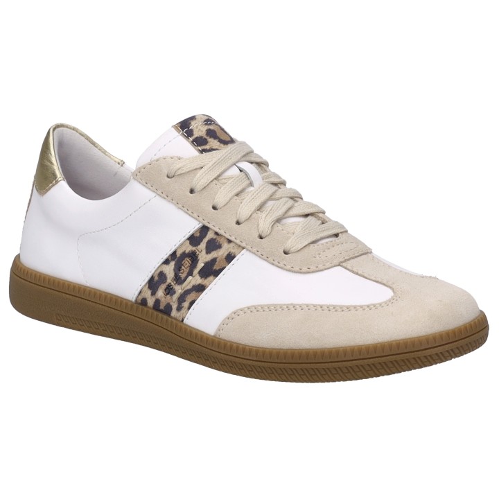 Josef Seibel Sneaker "Joleen 03", Retro Sneaker, Schnürschuh, Komfortschuh mit Leo-Muster