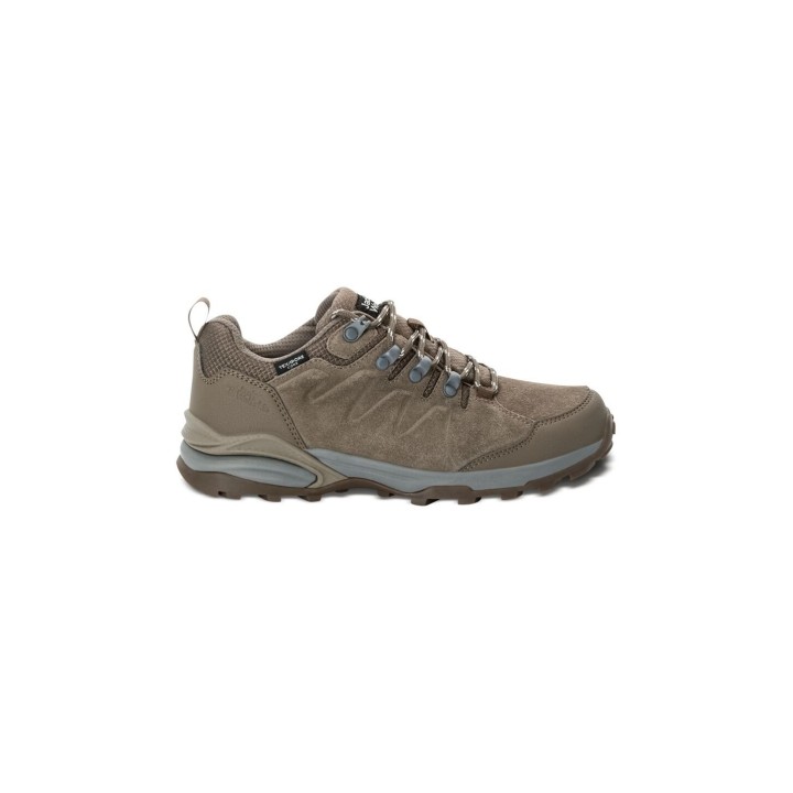 Jack Wolfskin Refugio Texapore Low Women Wasserdichte Wanderschuhe Damen 43 green chestnut