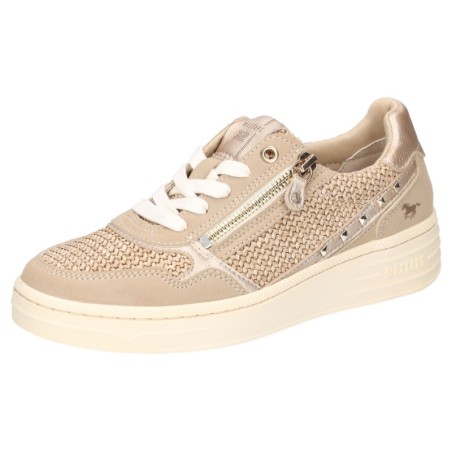 Mustang Shoes Sneaker, Plateausneaker, Schnürschuh mit Glitzernieten