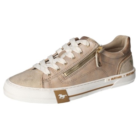 Mustang Shoes Sneaker, Retro Sneaker, Schnürschuh mit zusätzlichem Reißverschluss