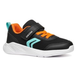 Geox Sneaker "J SPRINTYE BOY", Klettschuh, Freizeitschuh, Jungenschuh mit elastischen Schnürsenkeln