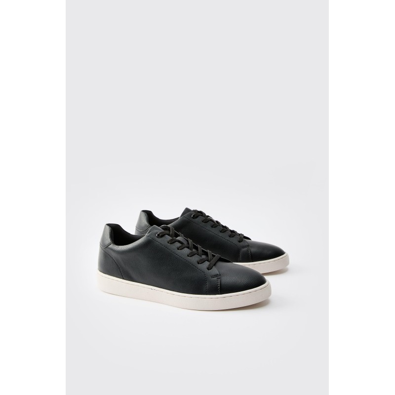 Essential PU-Sneaker - Schwarz - 41, Schwarz