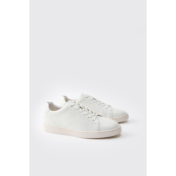 Essential PU-Sneaker - Weiß - 41, Weiß