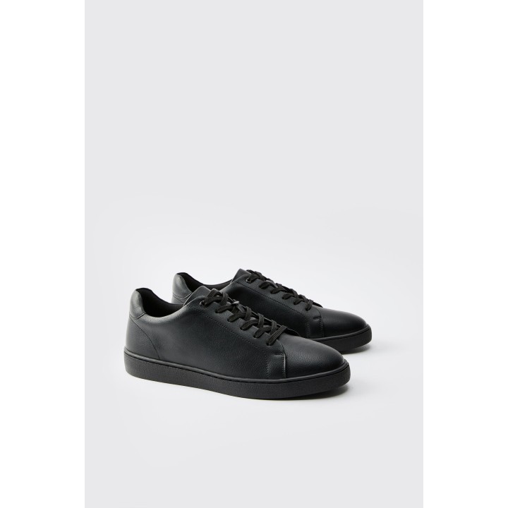 Essential PU-Sneaker - Schwarz - 41, Schwarz