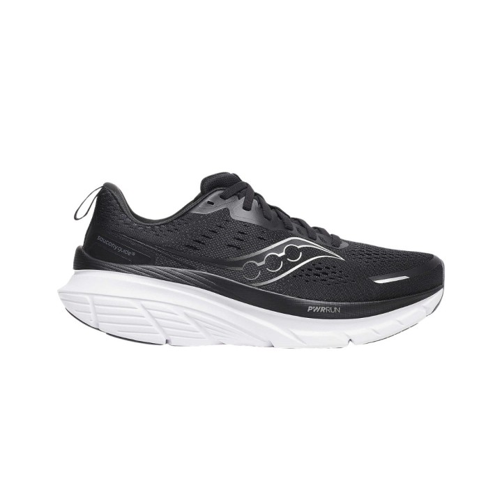 Saucony Guide 18 Wide Schwarz Weiß SS25, Größe 40,5 - EUR
