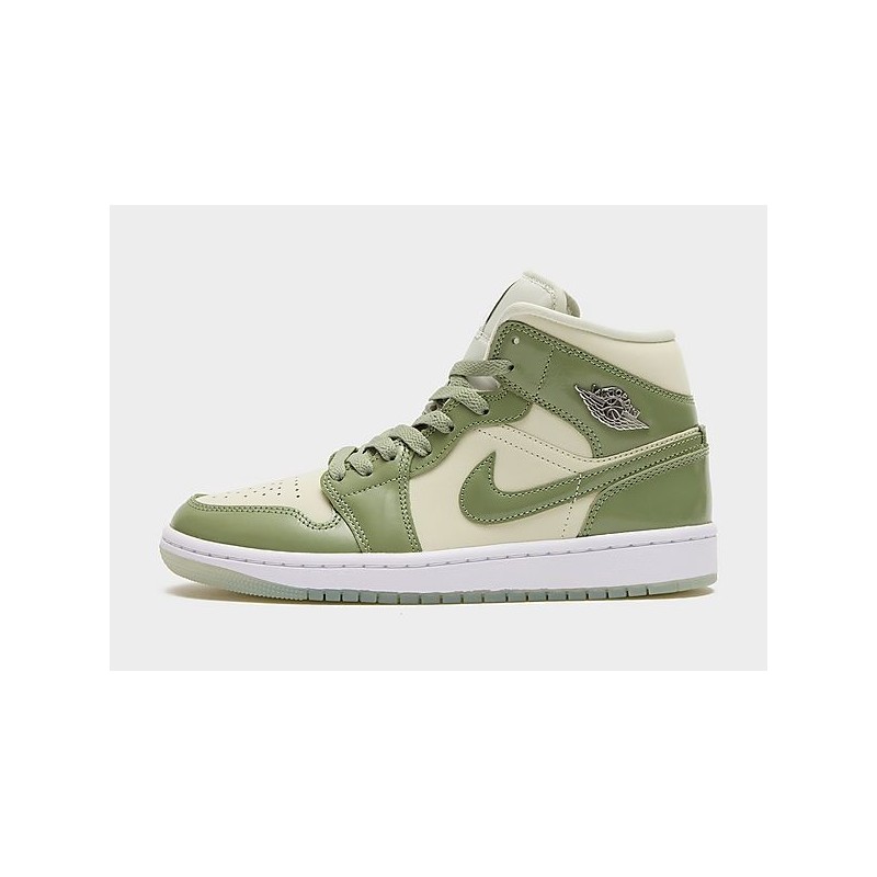 Jordan Air 1 Mid Women's - Sea Glass - Womens, Sea Glass
