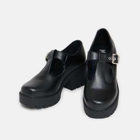 KOI - Rockabilly High Heel - Kazuki Switch Mary Janes - EU36 bis EU40 - für Damen - Größe EU37 - schwarz