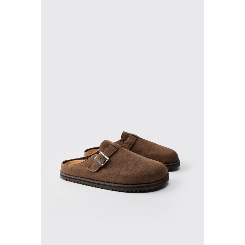 Mules mit Schnallen-Detail - Braun - 41, Braun