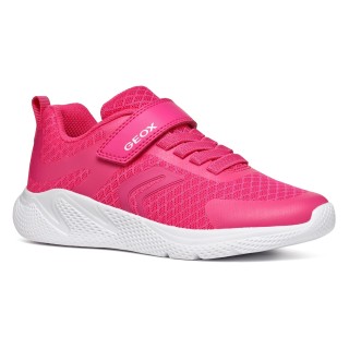 Geox Sneaker "J SPRINTYE GIRL", Freizeitschuh, Schlupfschuh mit Klettverschluss