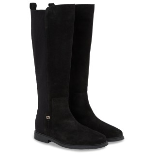 Tommy Hilfiger Stiefel "TOMMY ESSENTIALS LONGBOOT", mit breitem Stretcheinsatz, schmale Form