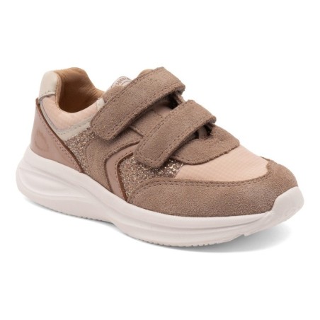 Bisgaard Sneaker "yuki glitter Weite: normal", Freizeitschuh, Mädchen Schuh mit Klett, Größenschablone zum Download