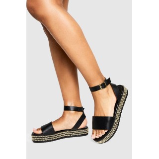 Flache Sandalen Mit Nieten - Black - 38, Black