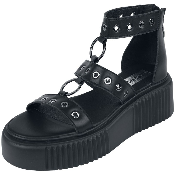 Altercore - Gothic Sandale - Piper Vegan - EU39 - für Damen - Größe EU39 - schwarz
