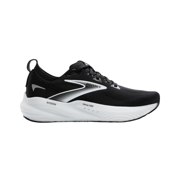Brooks Glycerin 22 Schuhe Schwarz Weiß SS25, Größe 41 - EUR