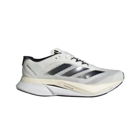 Adidas Adizero Boston 12 Weiß Schwarz SS25, Größe UK 8.5