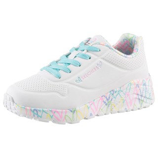 Skechers Sneaker "UNO LITE-LOVELY LUV", Schnürschuh mit bedruckter Sohle, Größenschablone zum Download