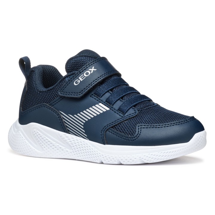 Geox Sneaker "J SPRINTYE BOY", Freizeitschuh, Klettschuh im Casual Look