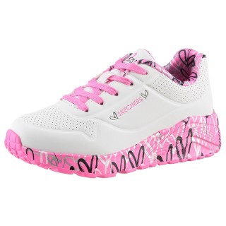 Skechers Sneaker "UNO LITE-LOVELY LUV", Schnürschuh mit bedruckter Sohle, Größenschablone zum Download