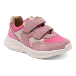 Bisgaard Sneaker "yuki glitter Weite: normal", Freizeitschuh, Mädchen Schuh mit Klett, Größenschablone zum Download
