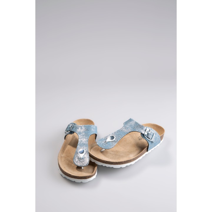 Aniston SHOES Zehentrenner, Strandschuh, Sommerschuh, Urlaubschuh, Metallic - NEUE KOLLEKTION